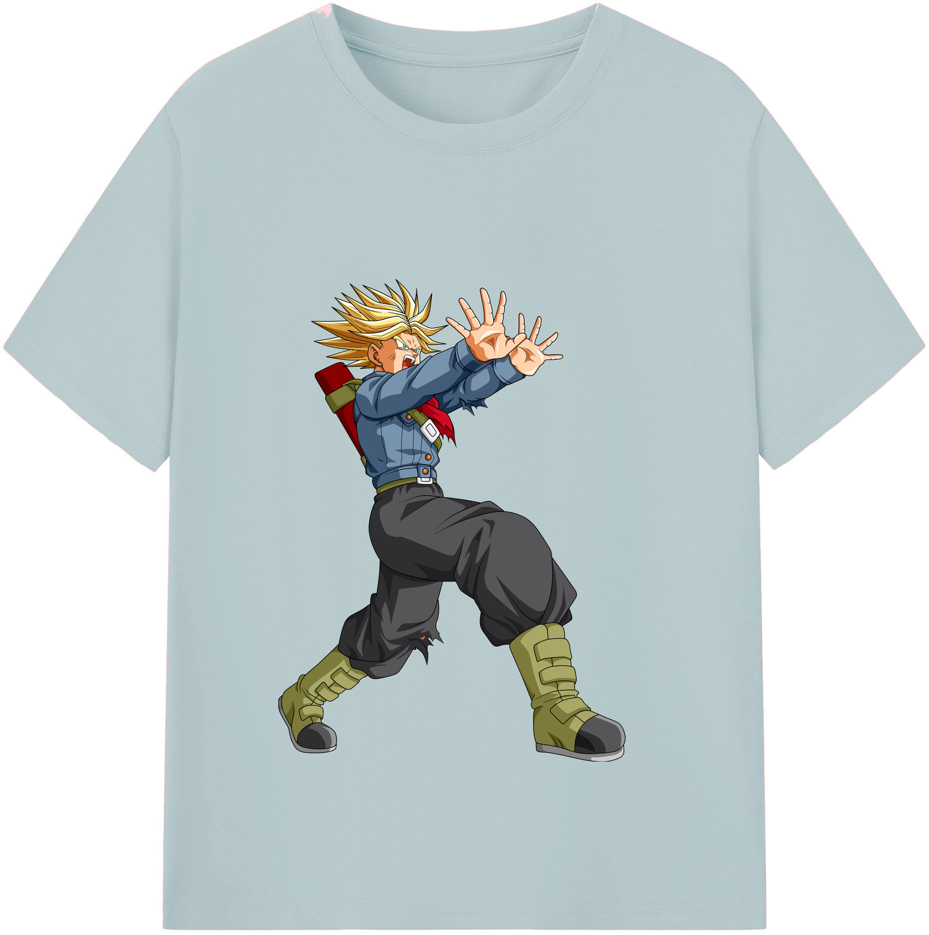 （画像用） ドラゴンボール トランクス（Torankusu）DRAGON BALL Trunks 綿100％半袖Tシャツ（フロントプリント）